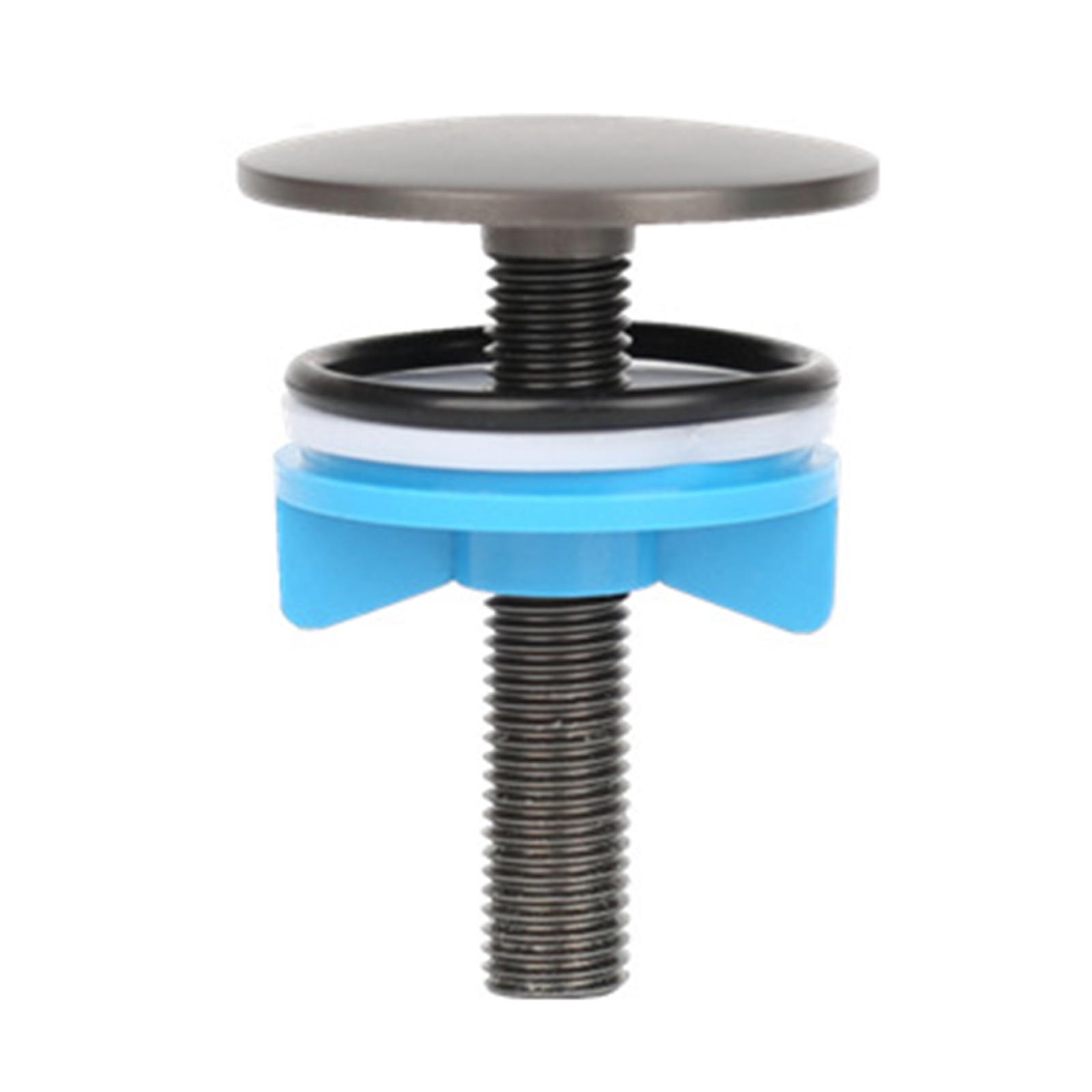 Magideal - Cubiertas Para Agujeros De Fregadero De Cocina, Tapas Ciegas, Cubierta De Tapón De Placa, Tapones De Metal, Cubierta De Agujero Para Grifo Para Bañera Gris Negro