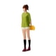 thumbnail image 4 of Figura De Niña De Resina 1:64, Muñeca En Miniatura Para Colecciones De Jardín De Hadas, Diseño Verde, 4 of 5