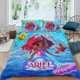 thumbnail image 2 of Ariel Junior Conjunto de sábanas temático, trío de piezas, cómodo y amigable con la piel, diseño único, regalo de decoración para el hogar para familiares, amigos y fans, 90 cm * 190 cm, 2 of 6
