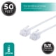 thumbnail image 2 of Cable de línea telefónica Power Gear, 50 pies, blanco 76530, 2 of 6
