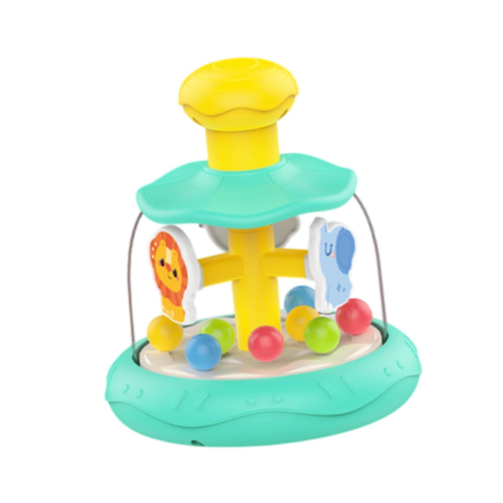 Magideal - Juguesa Giratoria De Bebés Juguete Interactivo Colorido Bola De Salto Motor Habilidades Juguete De Bebé Toy Educativo Para Niñas Niños Niños Pequeños Verde