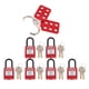 thumbnail image 5 of Master Lockout Hasps Tagout Kit Safty Clamp Candado De Aislamiento Rojo, 5 of 5