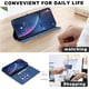 thumbnail image 4 of Funda Cartera con Bloqueo RFID para Motorola Moto G55 5G con Ranuras y Soporte Azul, 4 of 5