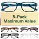 thumbnail image 1 of Gafas de Lectura Gaoye 1.5 Luz Azul - Pack de 5, 1 of 8