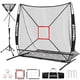 thumbnail image 1 of Red de práctica de béisbol y sóftbol BaseGoal 6' x 6' con tee de bateo, 1 of 9