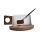 thumbnail image 3 of Taza De Café Con Platillo, Taza De Té Para La Hora Del Té De La Tarde, Regalo De Inauguración De La Casa, Mango Cuadrado, 3 of 3