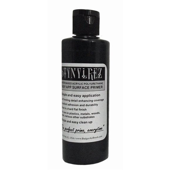 Imprimación Badger para Aerógrafo 118 ml Acrílico de Poliuretano Negro