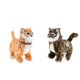 thumbnail image 1 of 2 Juguetes Electrónicos Para Gatos De Peluche Juguetes Rellenos Walking Cat Meow Toys Brown / Yellow, 1 of 2