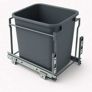 Basurero Extraible 20Litros Gris Tfx Gris 40X27X41