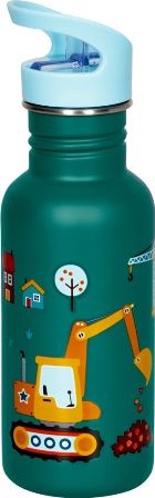 Tienda Lillifee - Botella De Acero Inoxidable Con Diseno De Excavadora De Aprox 0.5L