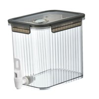 Magideal - Enfriador De Bebidas Sin Escarcha Con Dispensador, Recipiente Para Líquidos, Jarra De Agua Para Cocina , 3.5L Gris