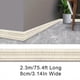 thumbnail image 1 of 1pc Self-Adhesive Flexible Foam Molding Trim, 90"x 3" 3D Sticky Decorative Wall Trim Lines Skirting Baseboard Border, Waterproof Wallpaper For Living Room And Home Decorations, 1 of 5