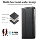 thumbnail image 4 of Funda tipo cartera con bloqueo RFID para Xiaomi 15 Pro cubierta magnética de cuero con tapa y soporte Negro, 4 of 6