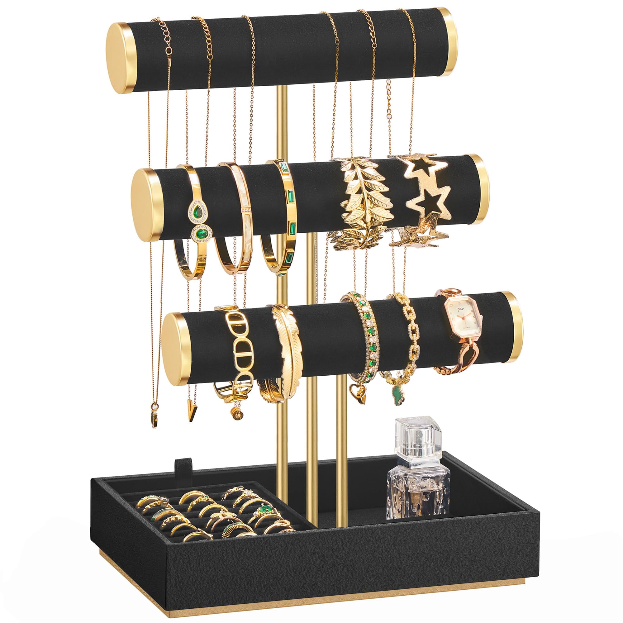 Soporte Para Pulseras Songmics Organizador De Joyas Negro Tinta