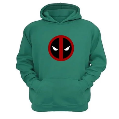 Genérico - Poleron Canguro Superhérore Inmortal Verde Aguamarina Talla Xl Unisex