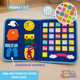 thumbnail image 2 of Libro Sensorial Montessori Tablero Didáctico Juego Tela 8pag, 2 of 7