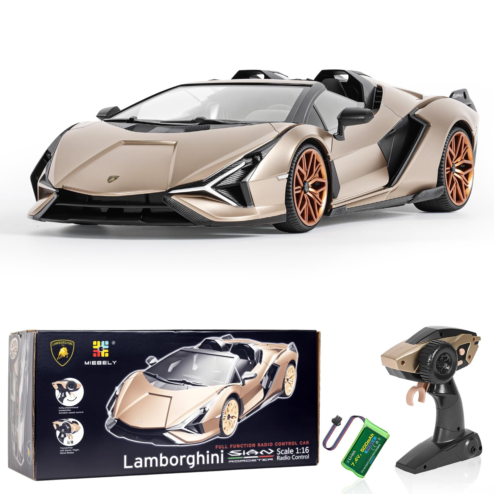 Coche Teledirigido Miebely Lamborghini Sian A Escala 1:16
