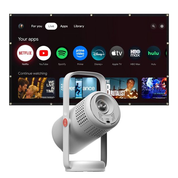 Proyector XGIMI Vibe One 80" 4K Portátil con Entrada