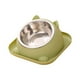 thumbnail image 2 of Cuenco Elevado Para Comida Para Gatos, Cuenco Para Comida Para Gatos, Comedero Para Mascotas, Cuenco Elevado Inclinado Para Gatos, Verde, 2 of 3