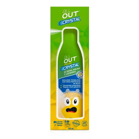 All Out Crystal Spray Para Piojos Y Liendres 150 Ml