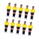 thumbnail image 3 of Juego De 10 Figuras De Futbolín, Minifiguras De Futbolín, Amarillo Y Azul Oscuro, 3 of 5
