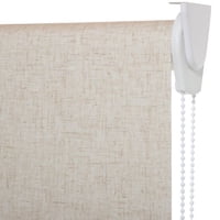 Bertex - Cortina Roller Blackout Lino Jaspeado, Alto Ajustable Máximo De 240 Cm X Ancho A Elección Para Sala, Living, Oficina O Dormitorio (150 Cm De Ancho X 240 Cm De Alto)