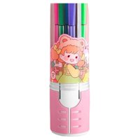 Total E-Commerce - Pack 12 Lapices Boligrafos De Colores Rosado Muñeca Kawaii