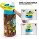 thumbnail image 4 of El Tren de los Dinosaurios Botella de Agua con Tapa Pop Top de Un Toque, Acero Inoxidable, a Prueba de Fugas, para Deportes, Botella Infantil azul 12 oz, 4 of 6