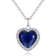 thumbnail image 1 of Collar con colgante clásico de corazón del océano Titanic, cadena de clavícula para mujer., 1 of 4
