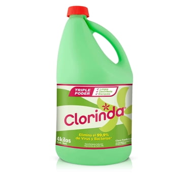 Cloro Líquido Clorinda Tradicional (Botella), 4 Kg