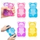 thumbnail image 1 of Batorisy Set de 4 juguetes antiestrés squishy de osito con efecto azúcar, 1 of 6