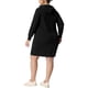 thumbnail image 3 of Agnes Orinda Disfraces de Halloween Vestido Suéter con Capucha para Mujer Tallas Grandes Manga Larga Pullover Otoño Bodycon Sudadera Vestidos 4X Negro, 3 of 7