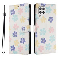 Foxdock Funda Tipo Cartera Para Samsung Galaxy A22 4G Con Soporte Y Correa – Diseño De Patrones Lindos