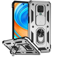 Estuche Gangxun Para Xiaomi Redmi Note 9 Pro, Soporte Giratorio 360°, Estilo Mecánico Y Magnético