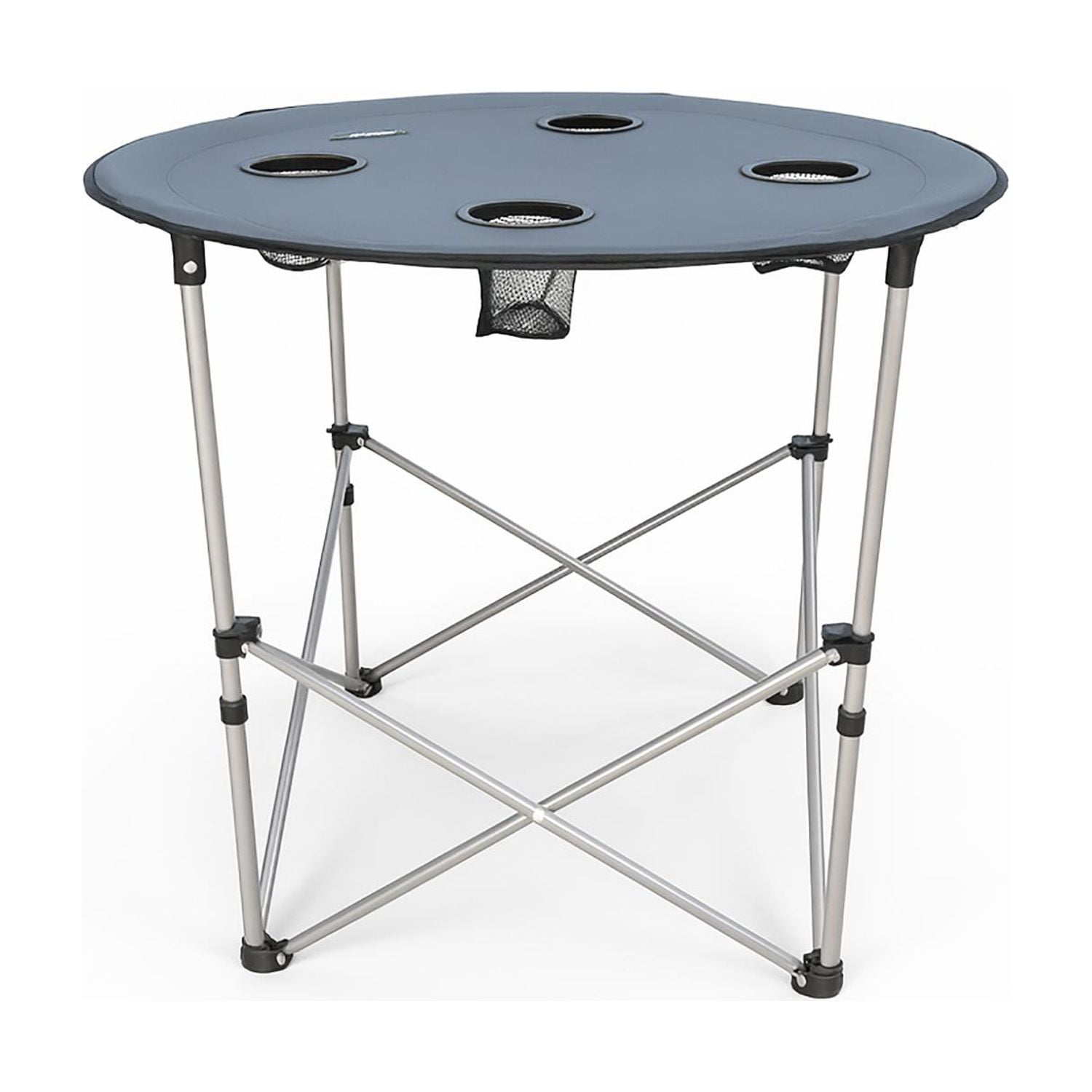 National Geographic - Mesa Plegable Camping Serengeti Con Posavasos Gris Natgeo