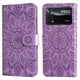 thumbnail image 1 of Funda tipo cartera FOXDOCK para Xiaomi Poco X4 Pro 5G , diseño girasol en relieve, cuero PU, cierre magnético, soporte y tarjetero, 1 of 5