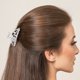 thumbnail image 2 of Unique Bargains Clip de Pelo de Metal con Flor Estilo Floral de Rosa para Mujeres, Gran Pinza para el Cabello, Accesorios en Tono Plateado, 2 of 7
