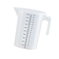 Magideal - Jarra Medidora Con Escala, Jarra De Agua, Transparente, Portátil, Para Utensilios De Cocina, Recipiente Para Líquidos, Para Leche, Jugo, Té Y Cerveza. 5L