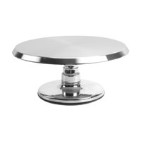 Bothyi - Soporte Giratorio Para Tartas, 12 Pulgadas, Para Glaseado De Cafetería, Regalo De Inauguración De La Casa, Color Plateado