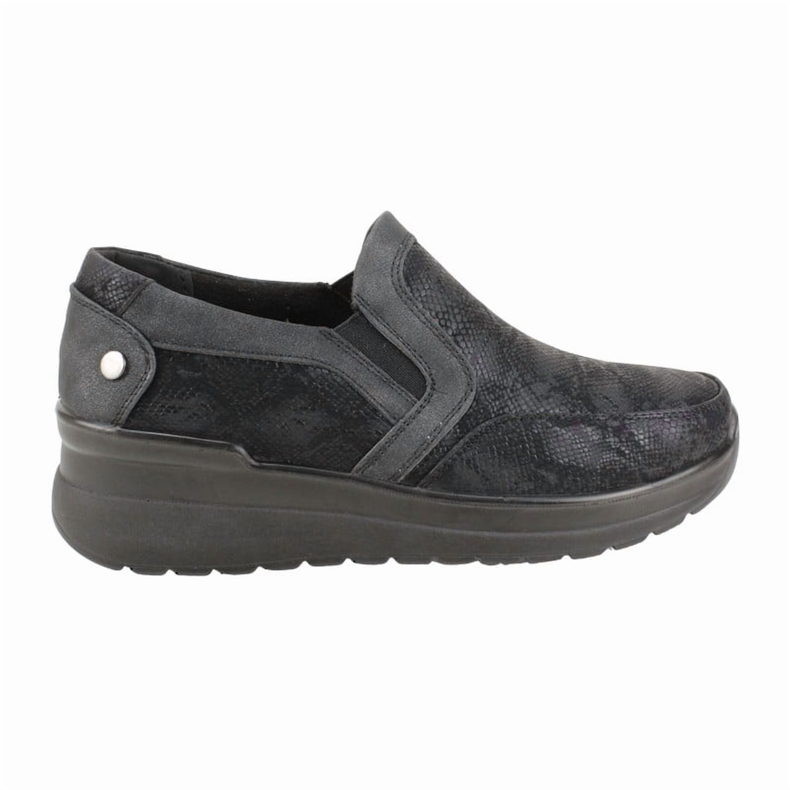 Zapato New Walk Slip On Reptil Negro