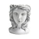 thumbnail image 2 of Maceta Con Cabeza De Resina, Jarrón Decorativo Con Cabeza De Niña Para Decoraciones, Porche, Hotel, Gris, 2 of 5