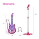 thumbnail image 2 of Set Kiddos Guitarra Eléctrica de Juguete y Micrófono con Soporte Rosa, 2 of 8