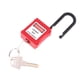 thumbnail image 2 of Candado de Seguridad Curvado de PVC de 38mm, Color Rojo, 2 of 3