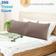 thumbnail image 2 of PiccoCasa 2 Paquete de Fundas de Almohada de Algodón Egipcio con Cierre de Cremallera Color Café Estándar, 2 of 7