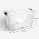 thumbnail image 2 of Caja Plastica Transparente 90 Lts C/Ruedas Mod TG51139, 2 of 7