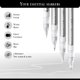 thumbnail image 5 of Marcadores de pintura Pinturale Arts – Juego de 4 blancos 0,7 mm/0,5 mm, 5 of 7