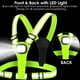 thumbnail image 2 of Chaleco Reflectante Amprich AMP1000 LED USB Verde Running, 2 of 3