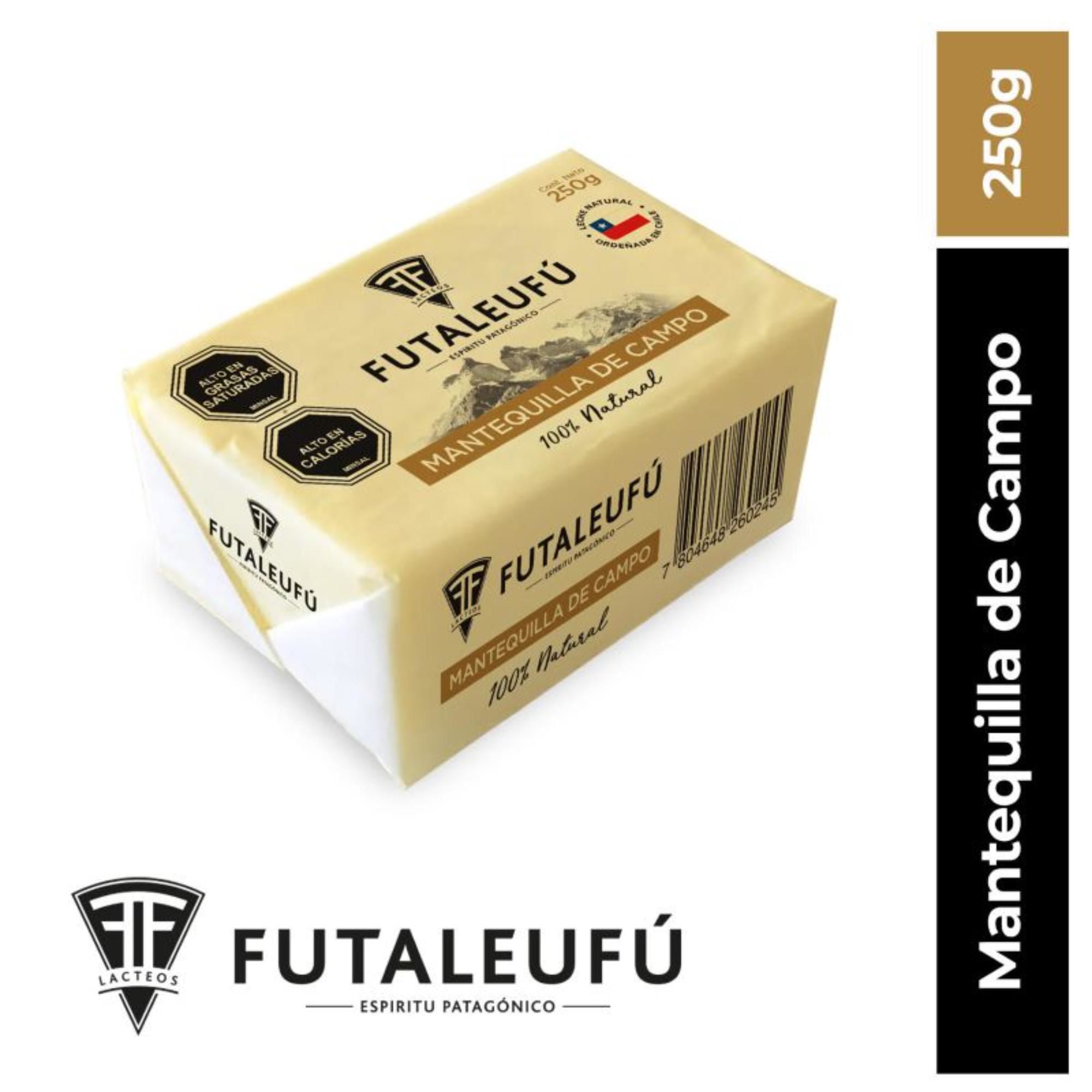 Mantequilla Artesanal De Campo Tradicional 250 gr Lácteos Futaleufú