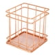 thumbnail image 1 of Cesta de almacenamiento de alambre Bin Bin Organizer Holder para Kithen Bathroom Rose Gold Cube, 1 of 5