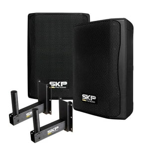 Par De Parlantes Más Soporte De Muro Skp Sk 208Px Negro